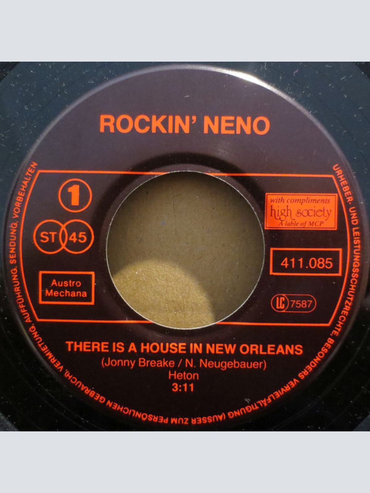 Vinyl / Rockin' Neno - There Is A House In New Orleans / Walk Away