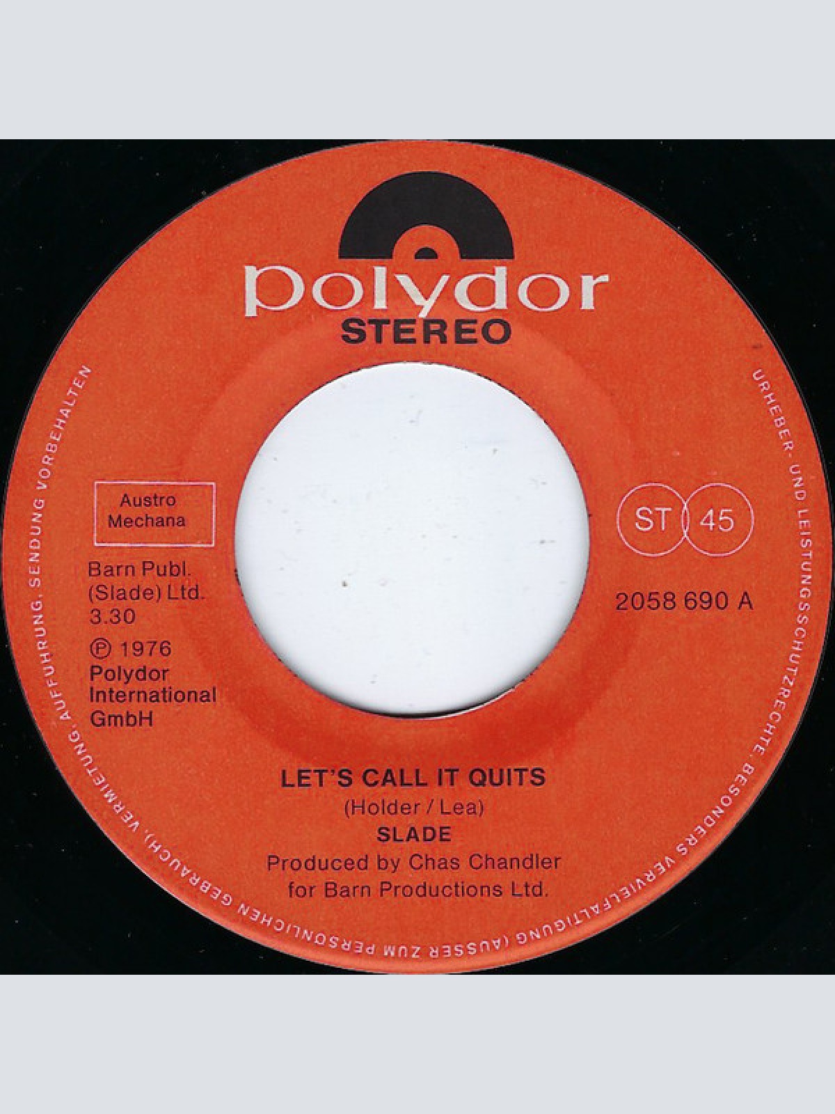 Vinyl / Slade - Let's Call It Quits