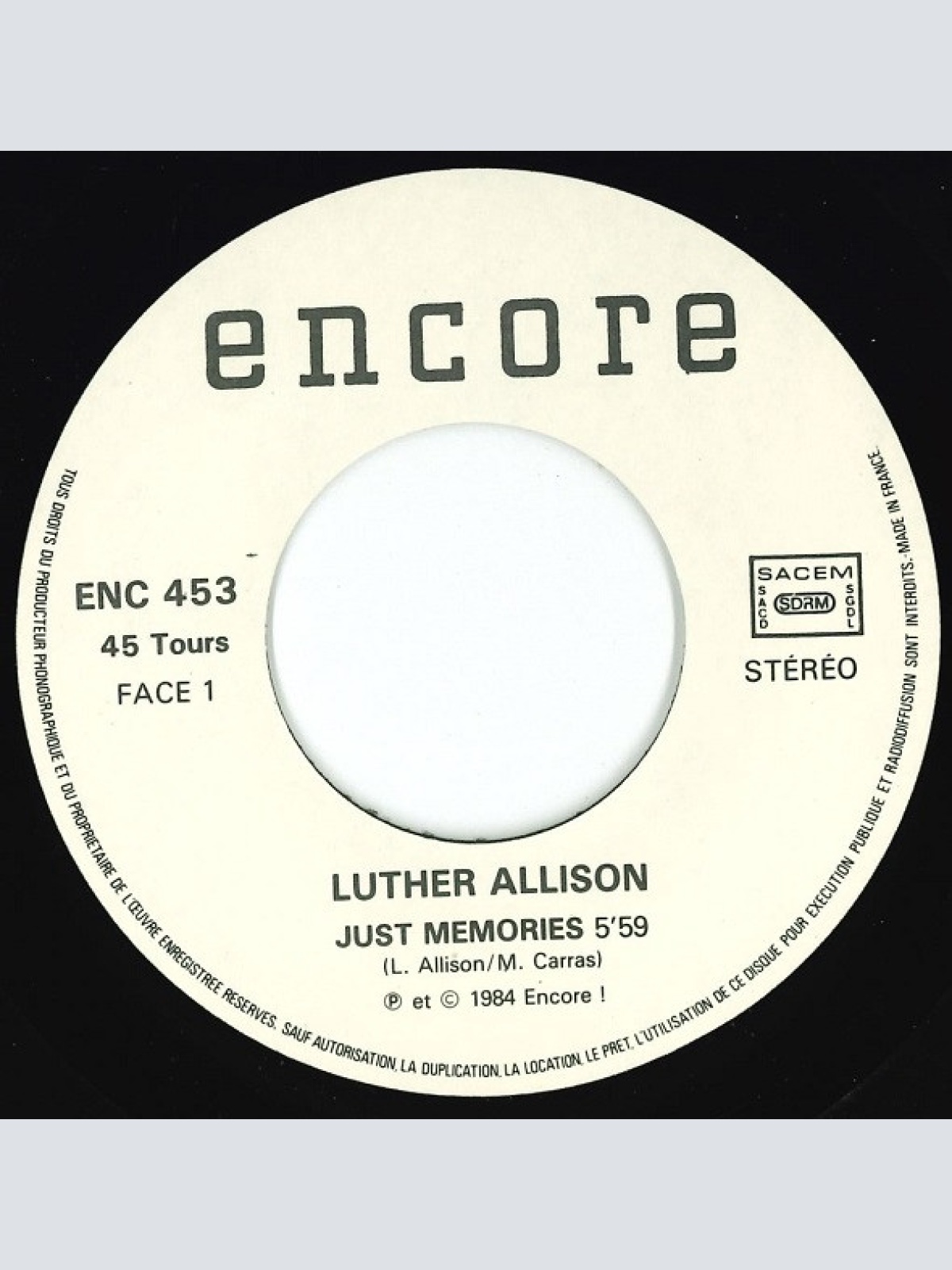 Vinyl / Luther Allison - Funky T-Shirt (Inédit)