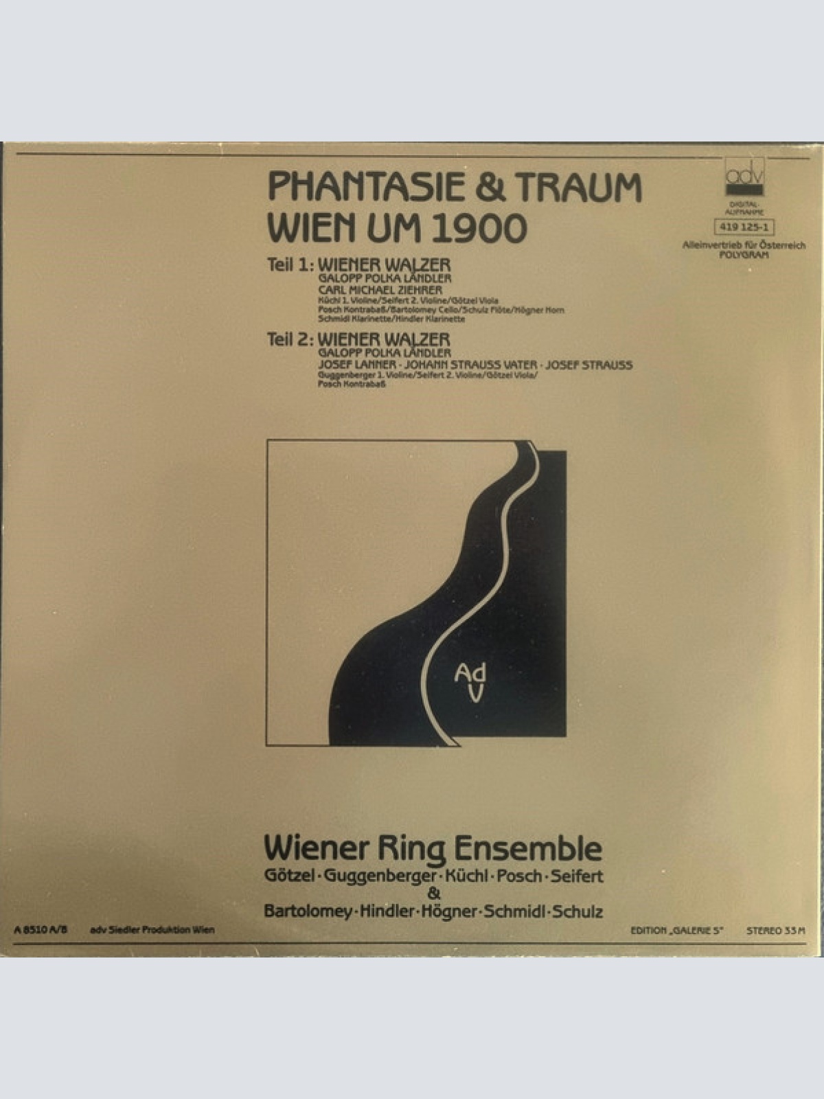 Vinyl / Wiener Ring Ensemble - Phantasie & Traum Wien Um 1900
