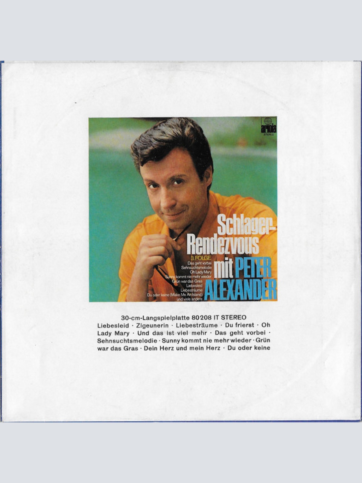 Vinyl / Peter Alexander - Hier Ist Ein Mensch