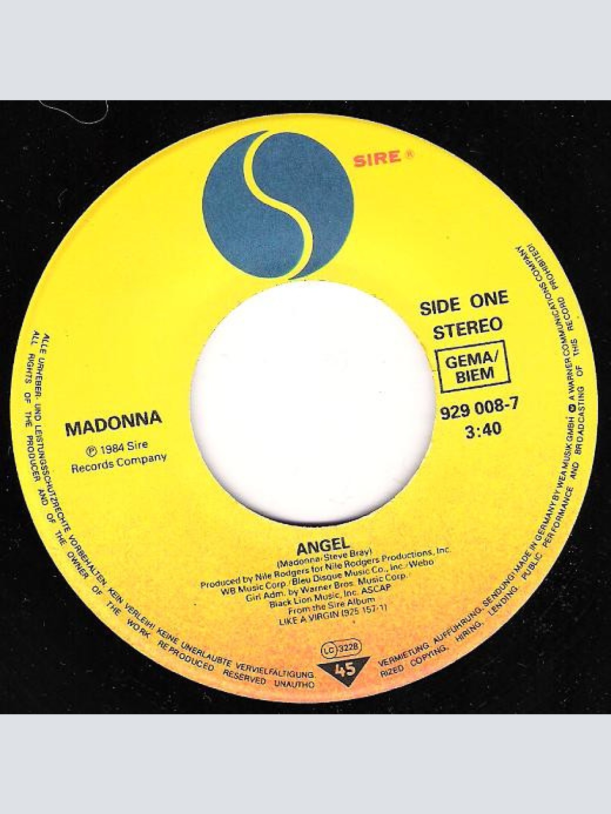 Vinyl / Madonna - Angel