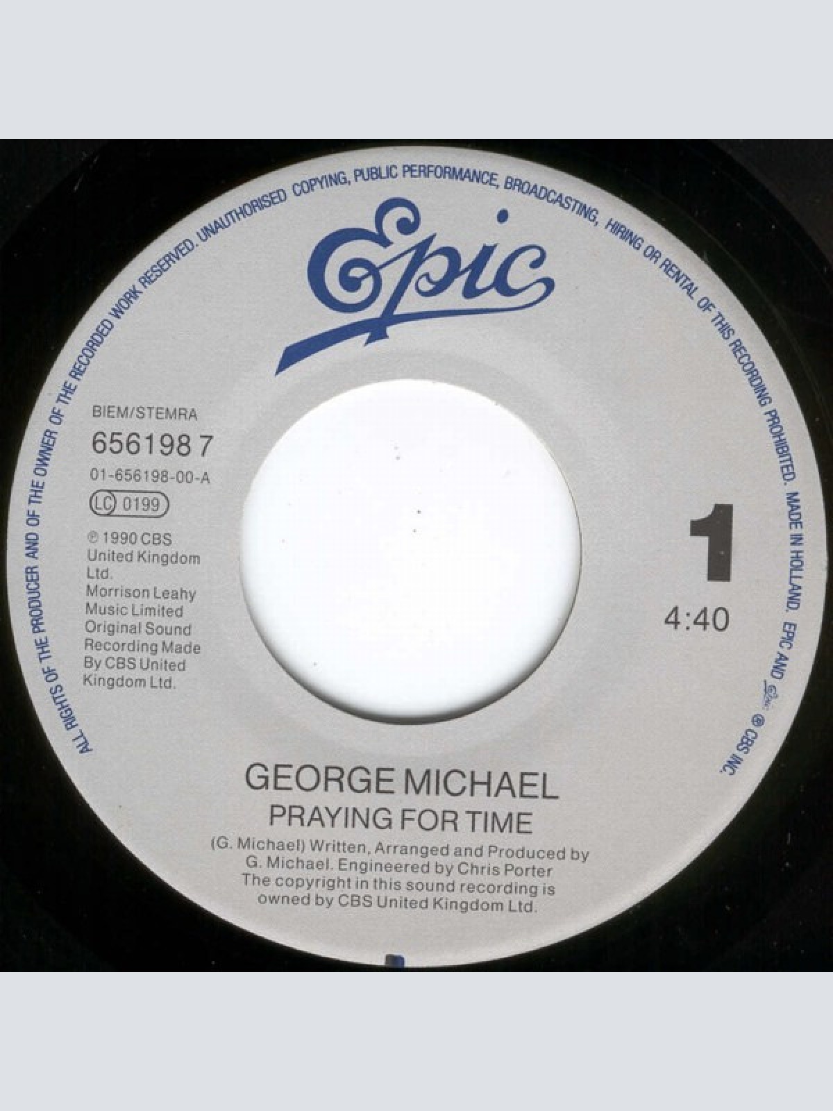 Vinyl / George Michael - Praying For Time