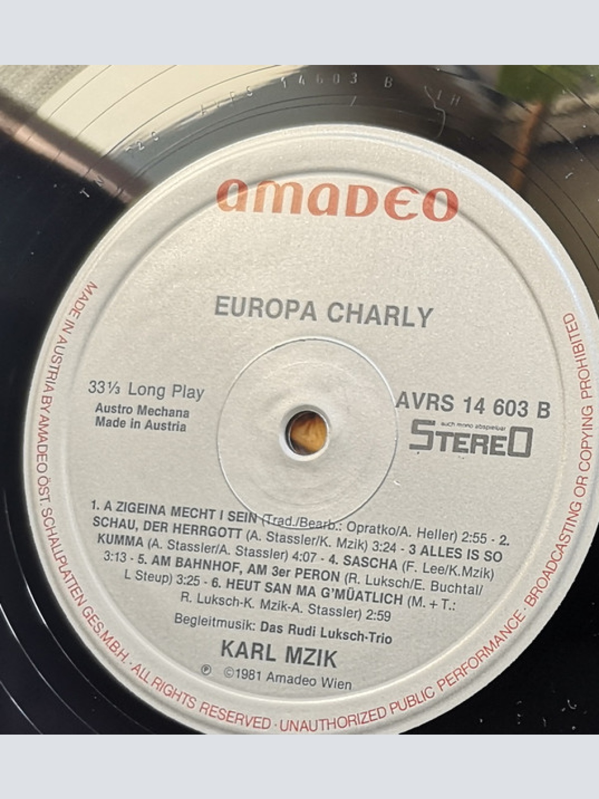 Vinyl / Europa Charly - I Bin's Da Karl Dei' Bua