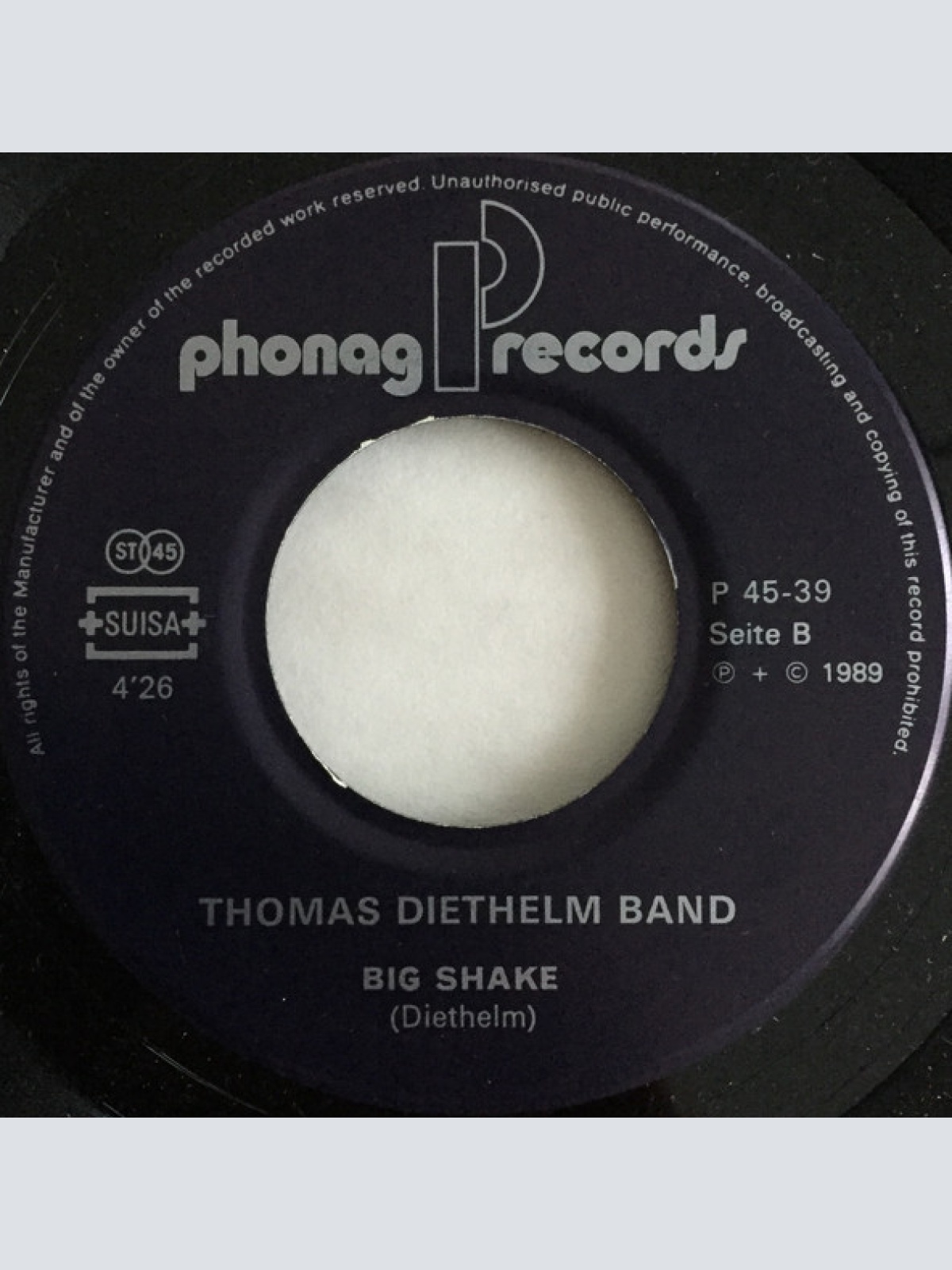 Vinyl / Thomas Diethelm Band - Big Shake