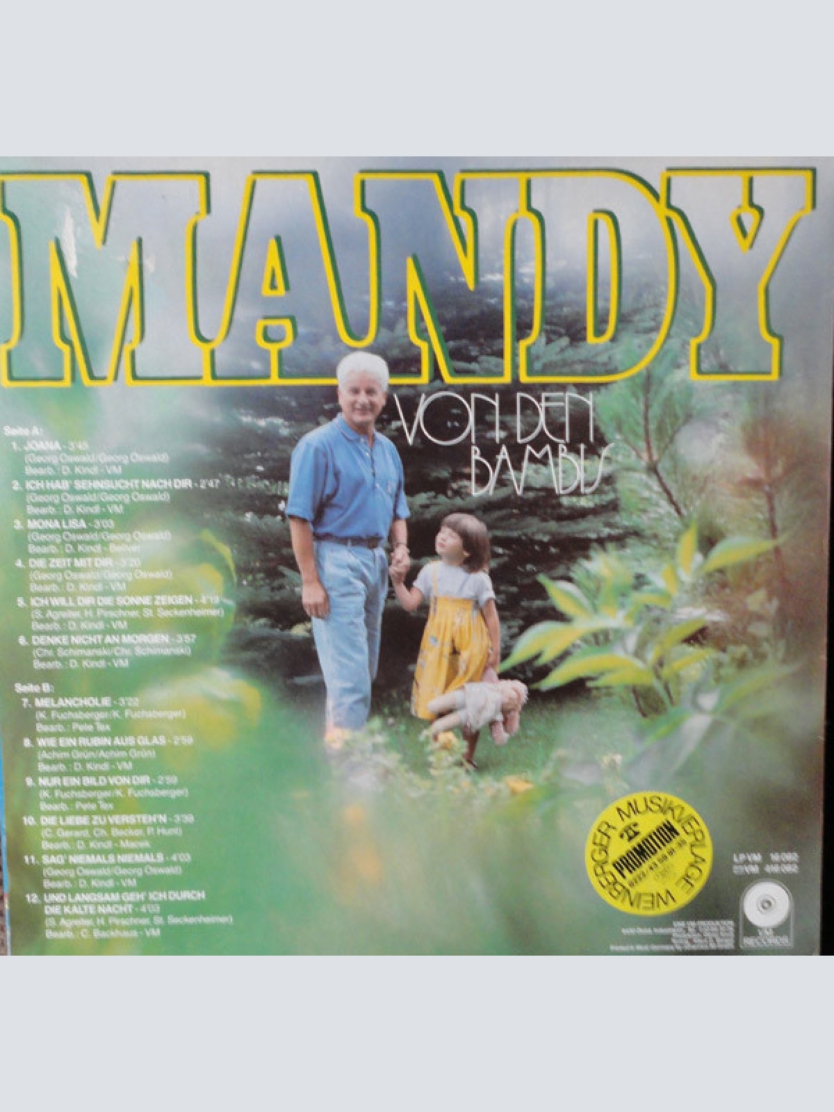 Vinyl / Mandy Von Den Bambis* - Ich Hab Sehnsucht Nach Dir