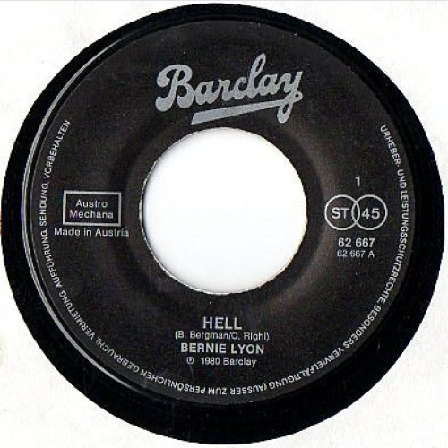 Vinyl / Bernie Lyon - Hell / Your World Is Fine