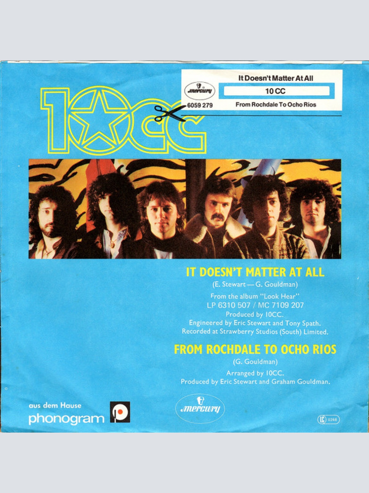 Vinyl / 10 CC* - It Doesn't Matter At All