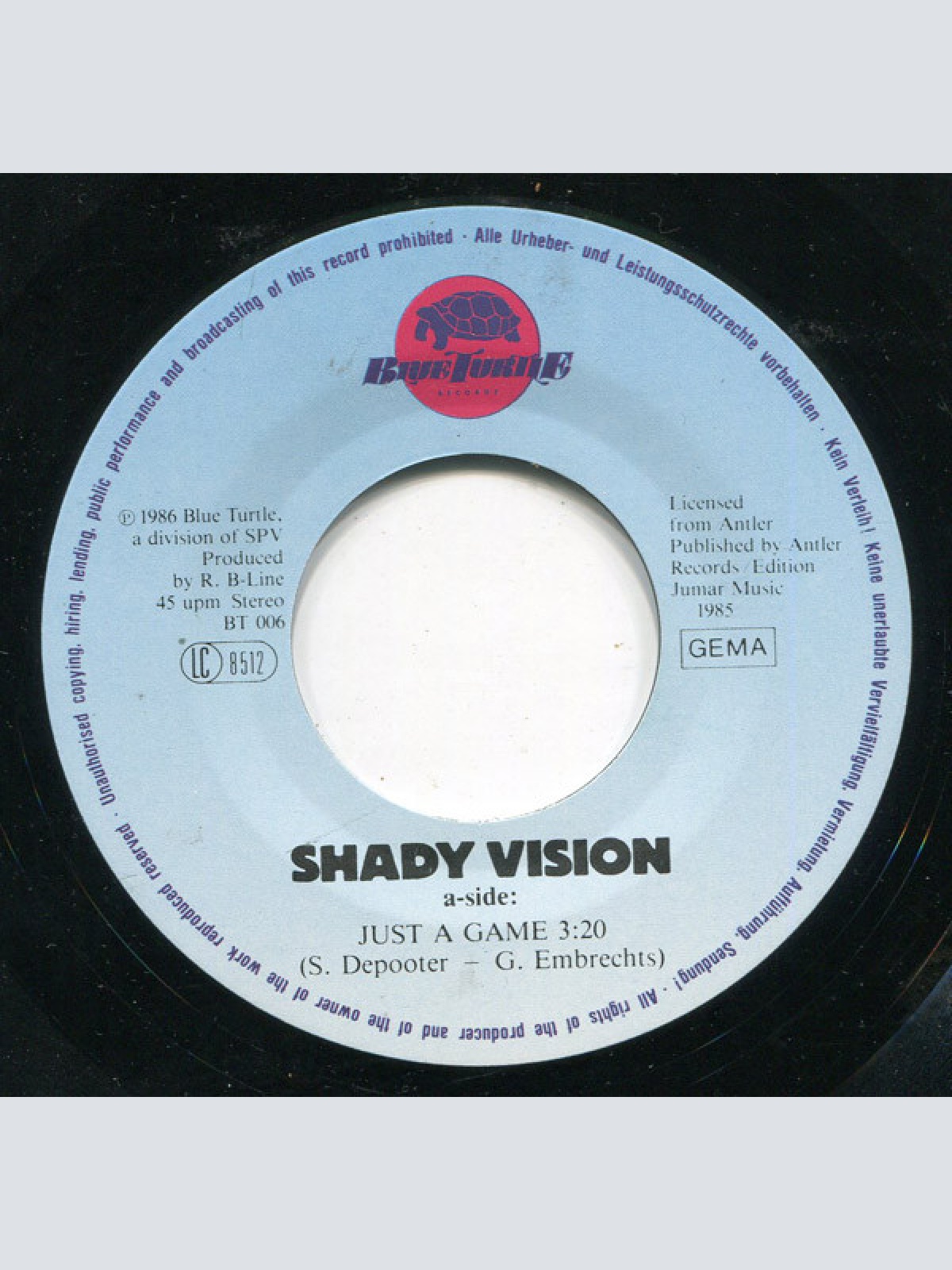 Vinyl / Shady Vision - 39 (Just A Game)