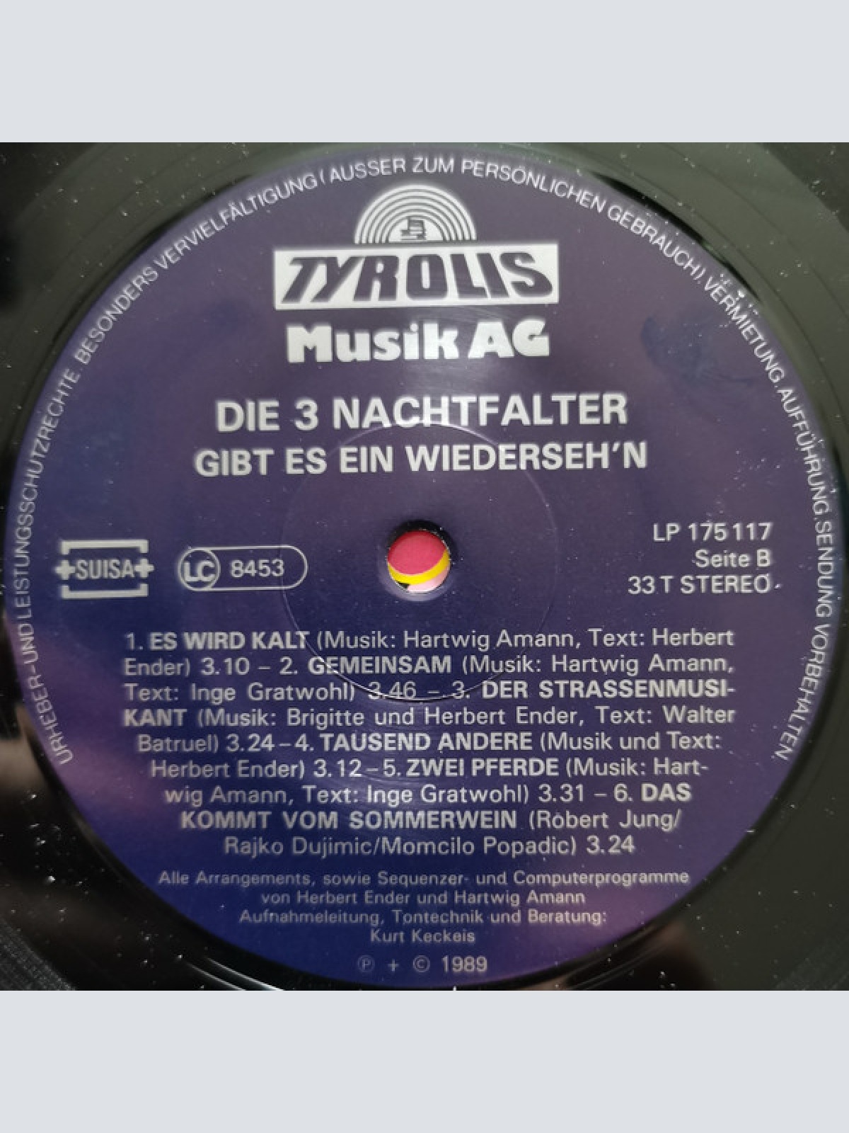 Vinyl / Die Drei Nachtfalter - Gibt Es Ein Wiederseh'n
