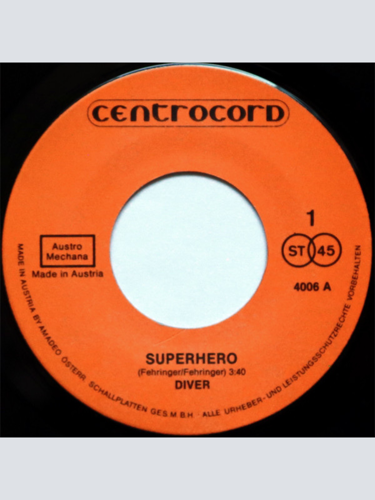 Vinyl / Diver (11) - Come Back To Me / Super Hero