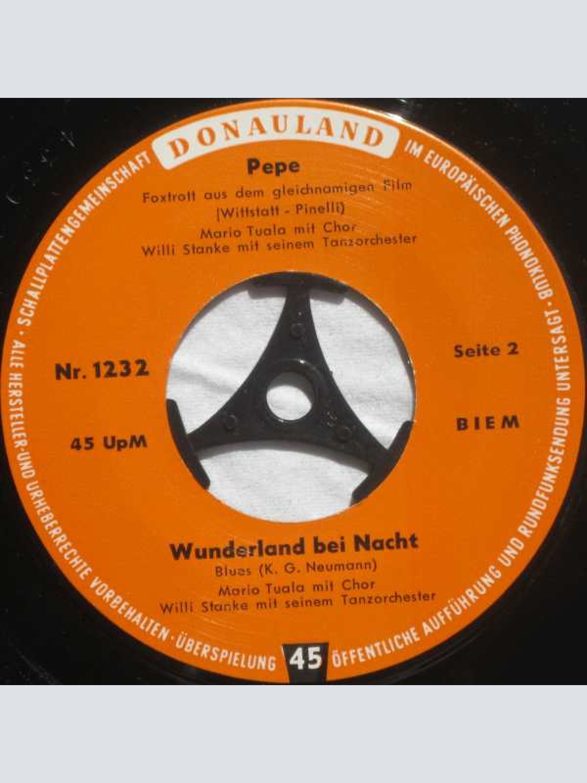 Vinyl / Das Schulte-Duett / Mario Tuala - Ramona / Sonne Über Hawaii / Pepe / Wunderland Bei Nacht