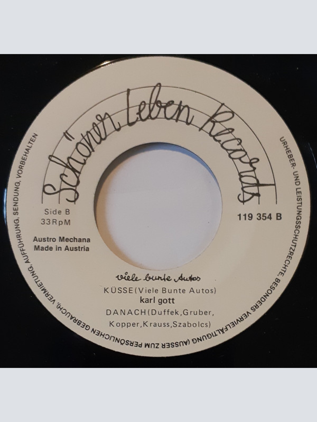 Vinyl / Karl Gott / Viele Bunte Autos - Malaria