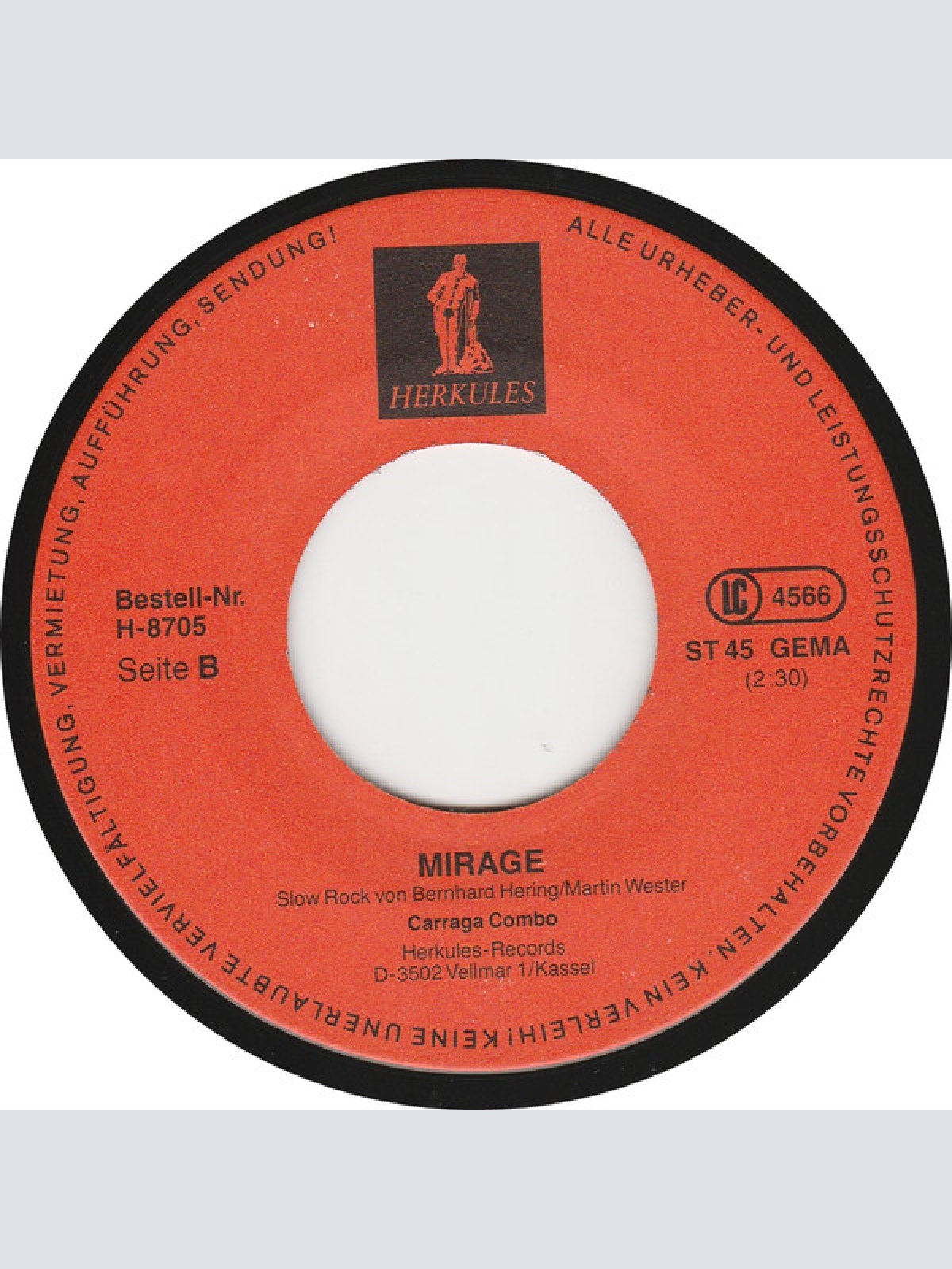 Vinyl / Carraga Combo - Lonely Paris / Mirage