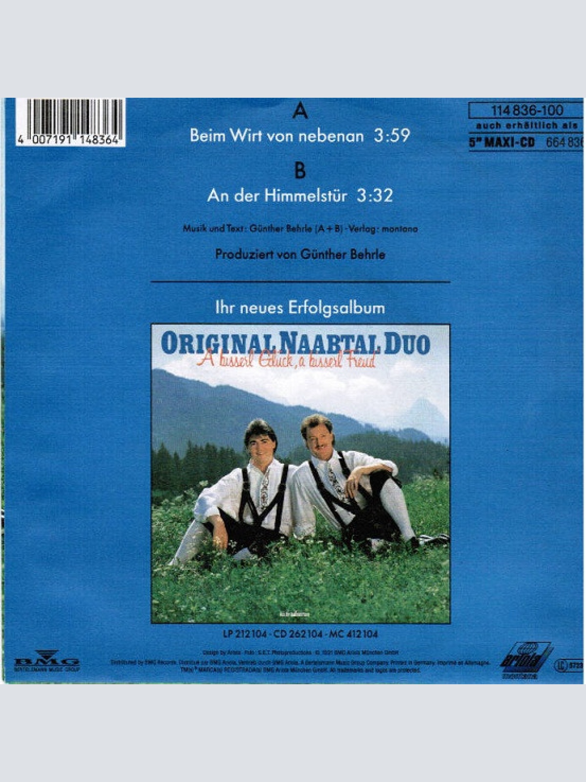 Vinyl / Original Naabtal Duo - Beim Wirt Von Nebenan