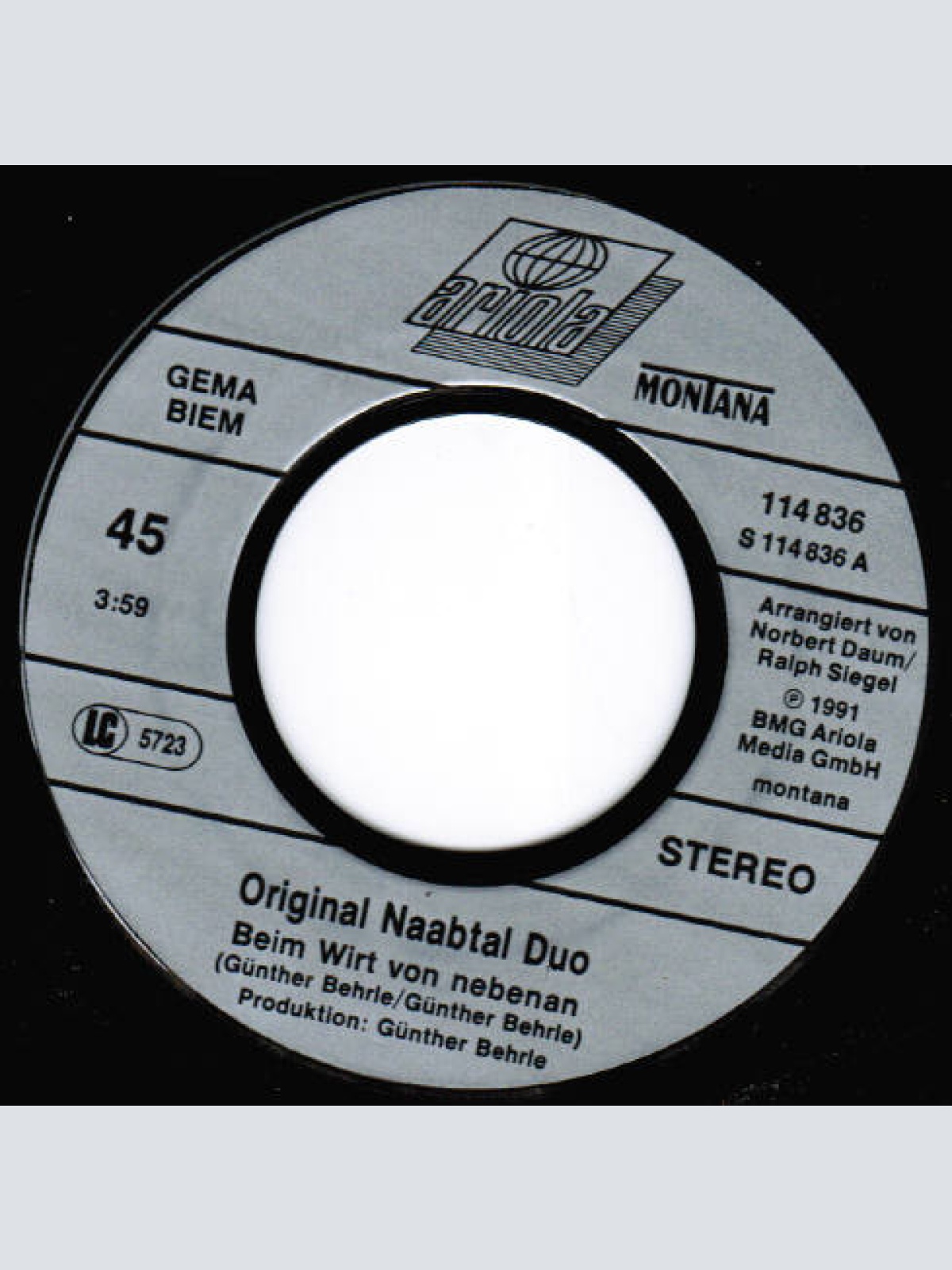 Vinyl / Original Naabtal Duo - Beim Wirt Von Nebenan