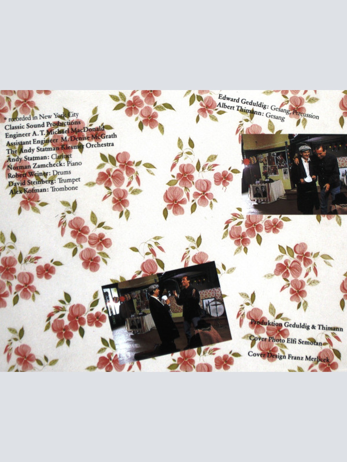 Vinyl / Geduldig Und Thimann - A Schtetl Is Amerike