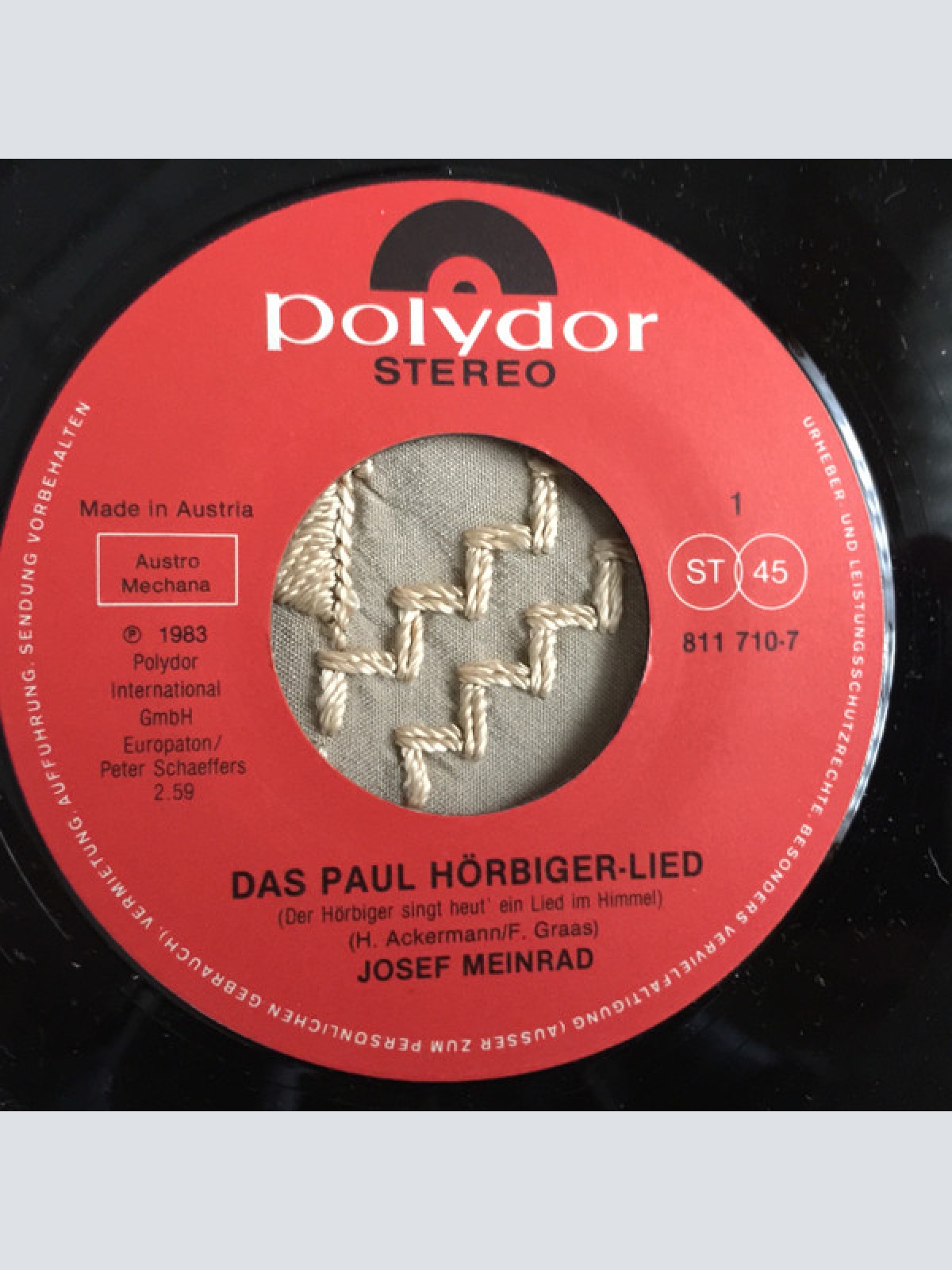 Vinyl / Josef Meinrad - Das Paul Hörbiger-Lied