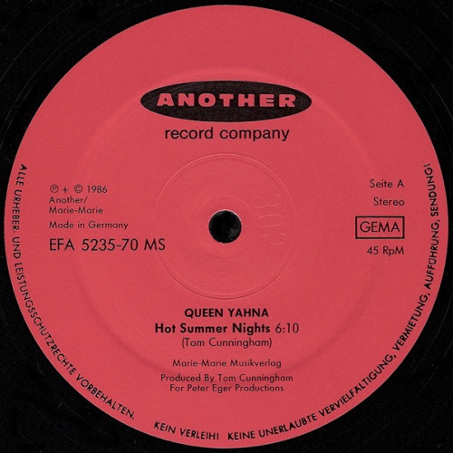 Vinyl / Queen Yahna - Hot Summer Nights / Doesn't Anybody