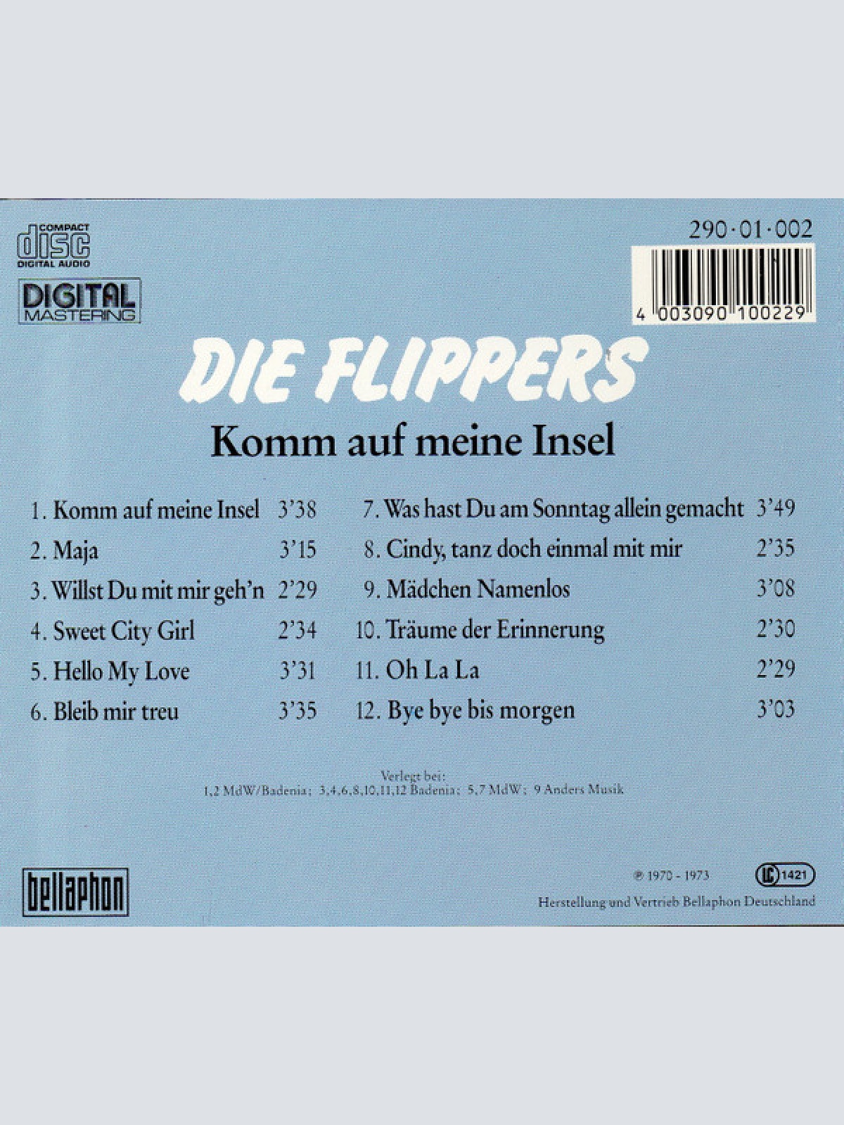 CD / Die Flippers - Komm Auf Meine Insel