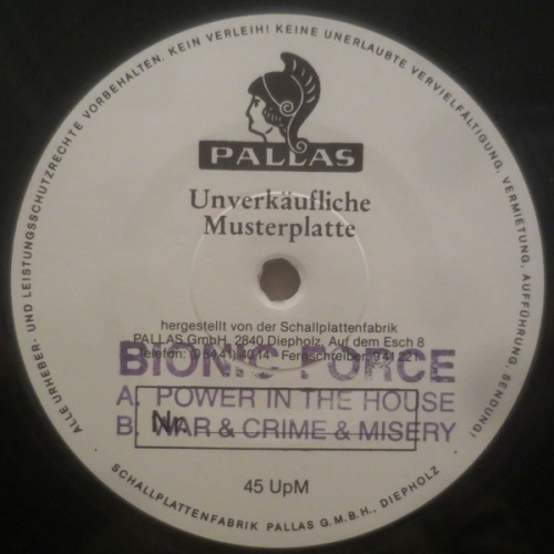 Vinyl / Bionic Force - Power In The House