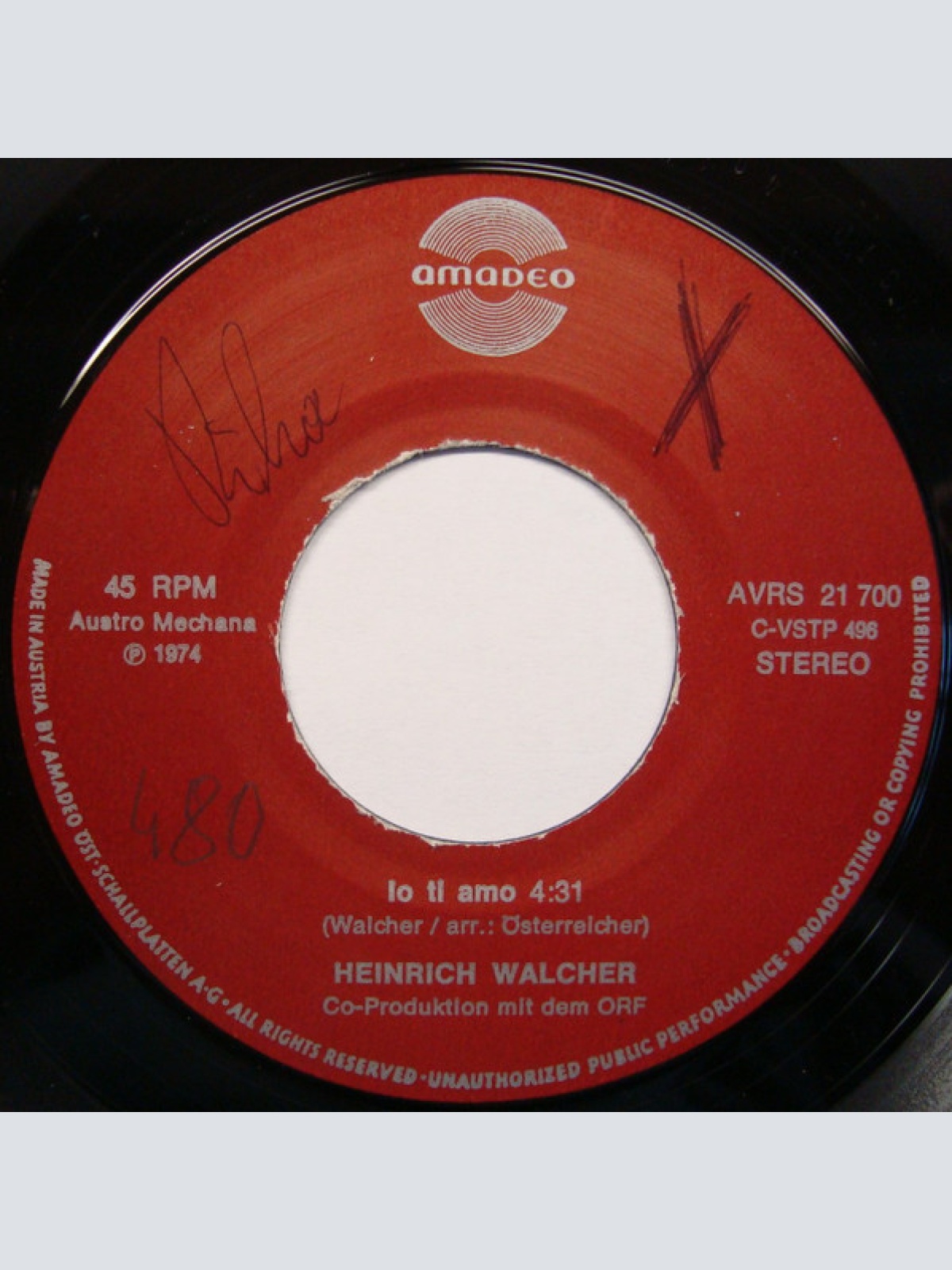 Vinyl / Heinrich Walcher - Mimi