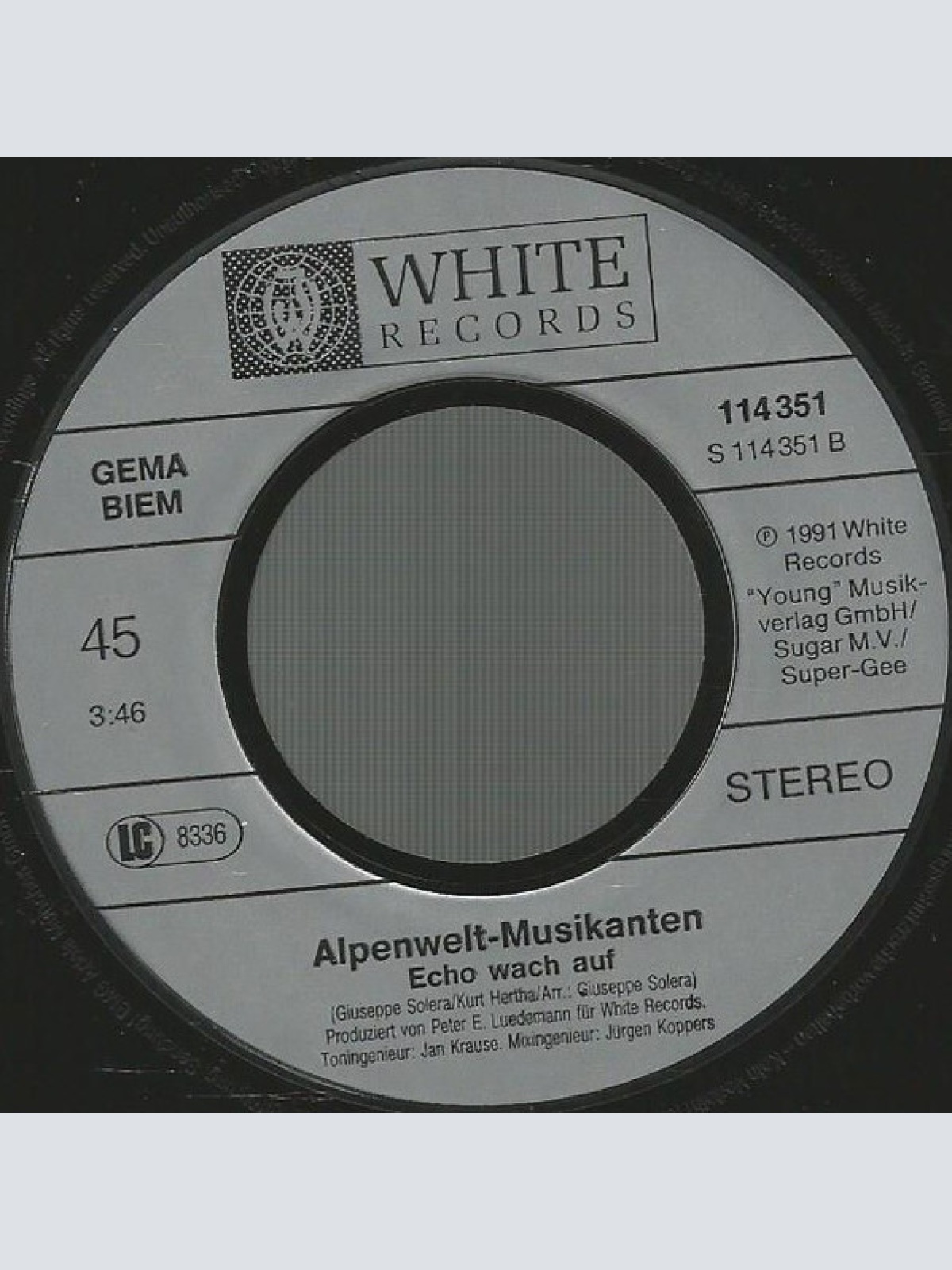 Vinyl / Alpenwelt-Musikanten - Ich Bin Dein Engel