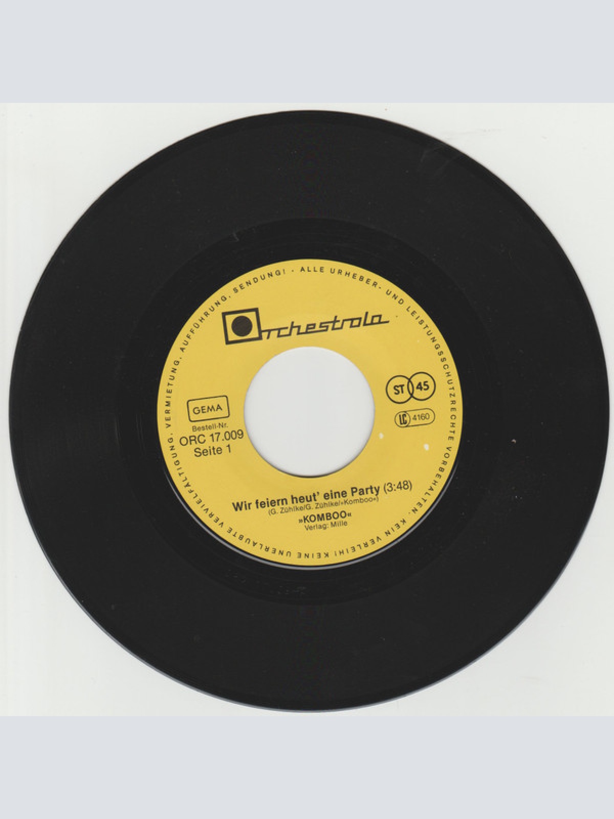 Vinyl / Komboo - Wir Feiern Heut Eine Party / Danz Op De Deel