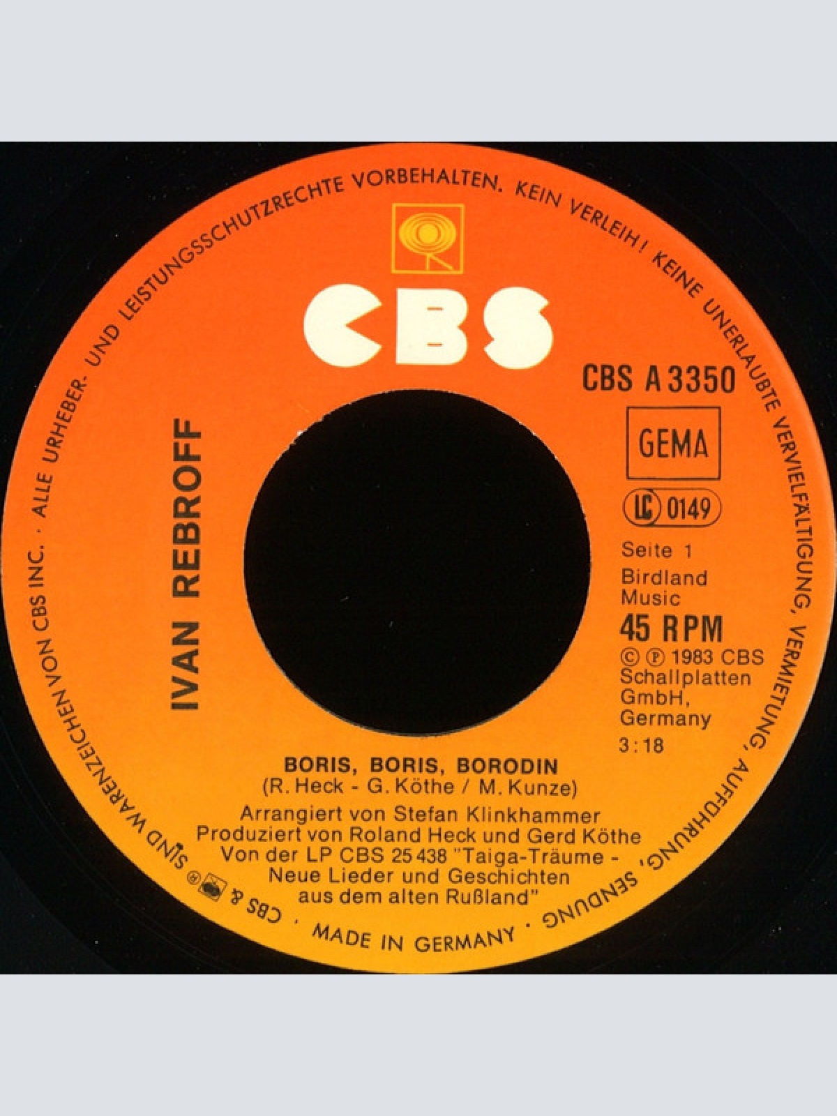 Vinyl / Ivan Rebroff - Boris, Boris Borodin