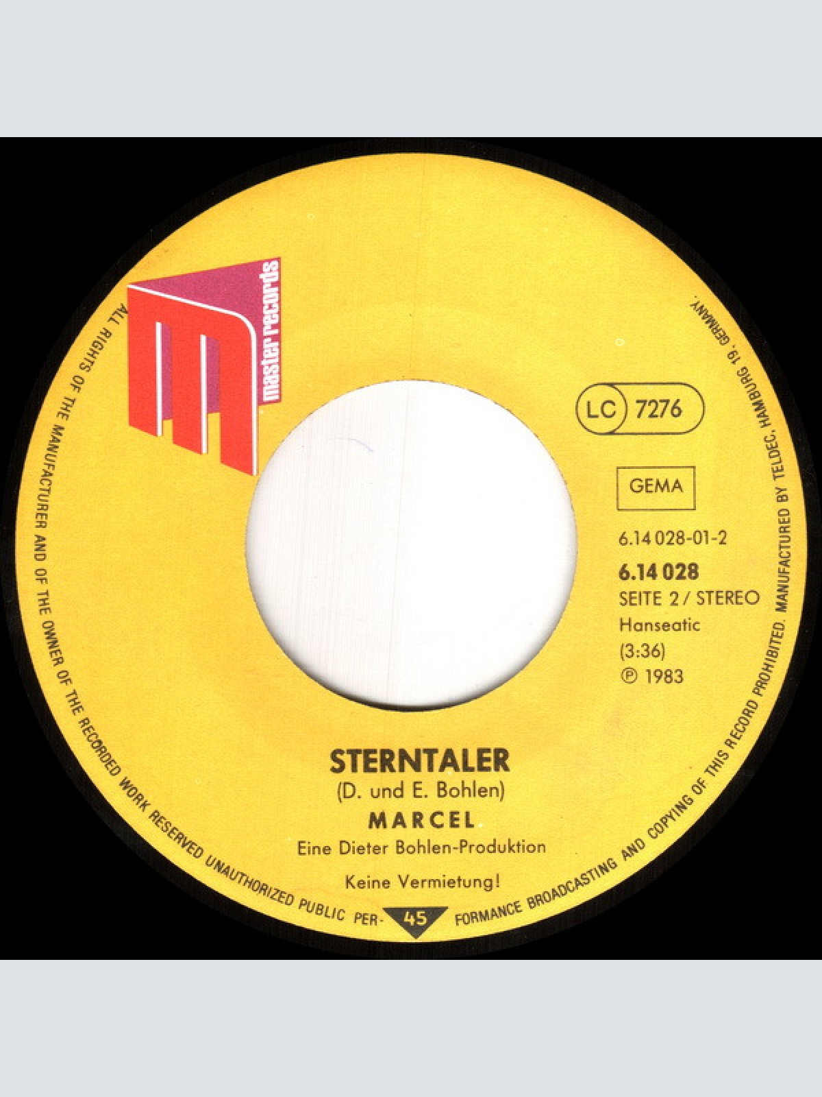 Vinyl / Marcel* - Sterntaler