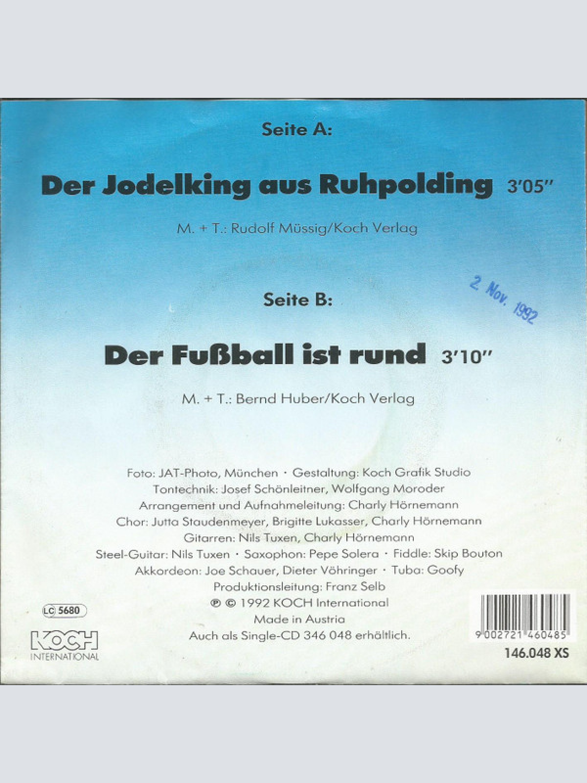 Vinyl / Max Zwo - Der Jodelking Aus Ruhpolding