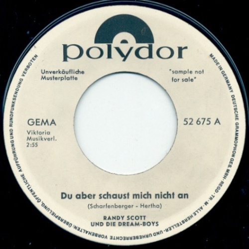 Vinyl / Randy Scott Und Die Dream-Boys - Du Aber Schaust Mich Nicht An