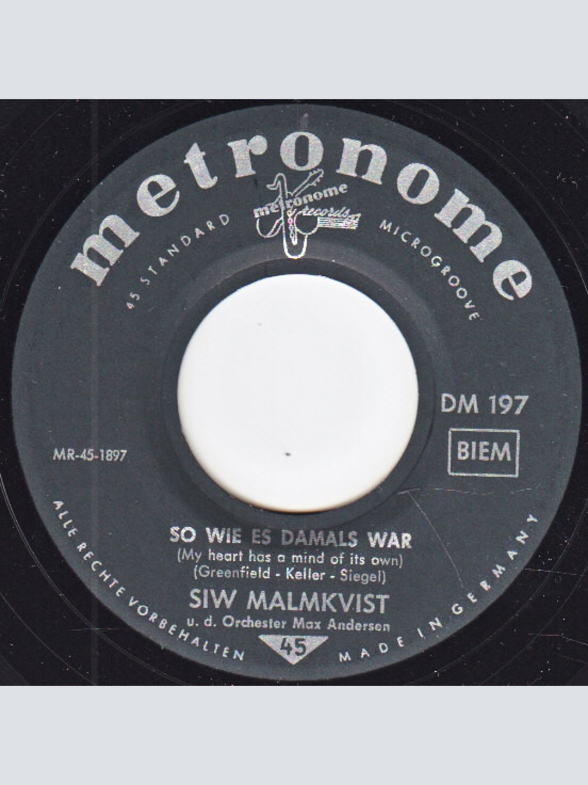 Vinyl / Siw Malmkvist - So Wie Es Damals War