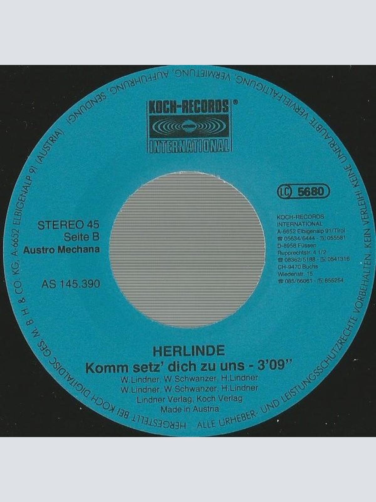 Vinyl / Herlinde - Musik Im Walzertakt