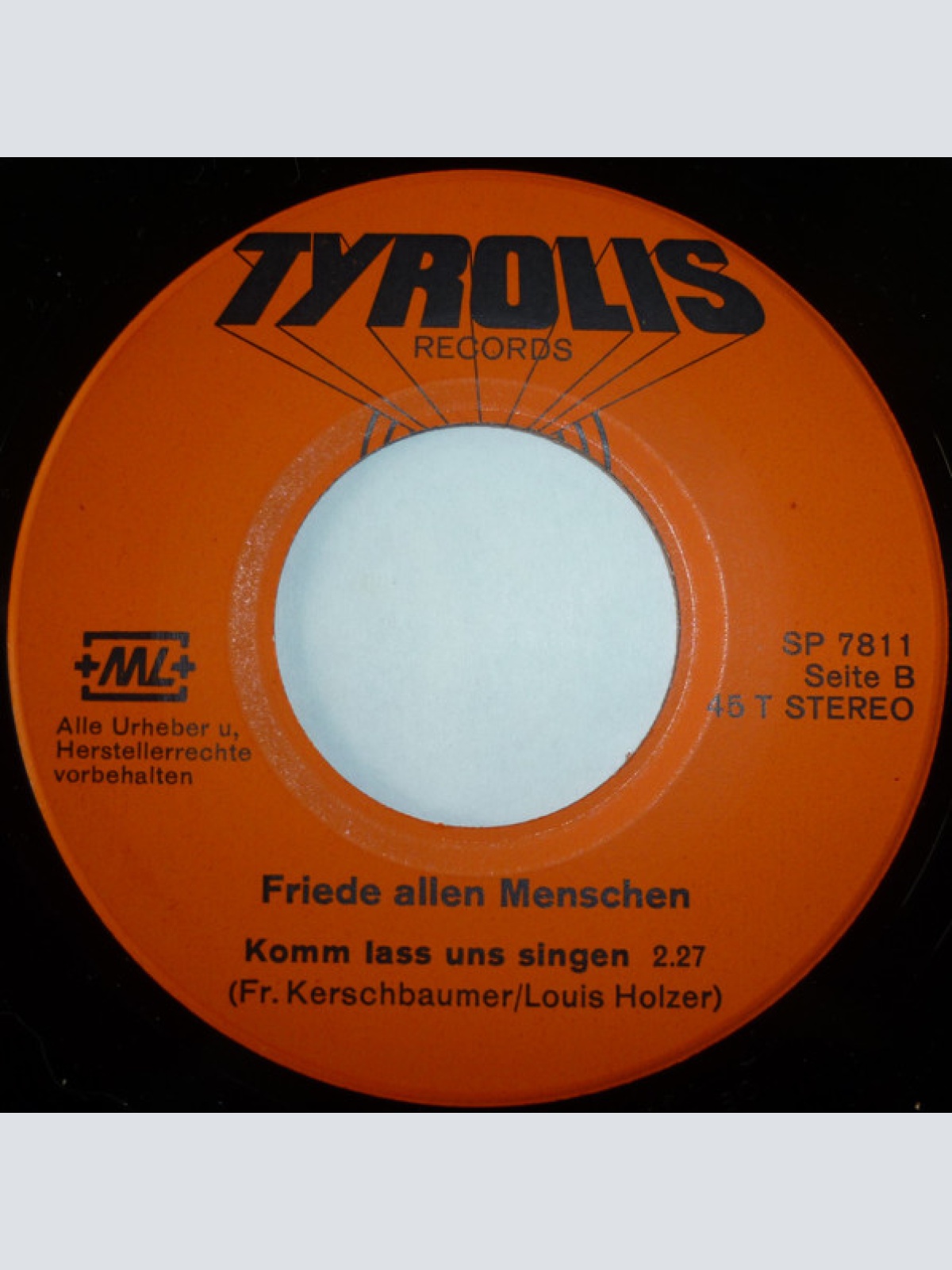 Vinyl / Friedbert Kerschbaumer - Friede Allen Menschen