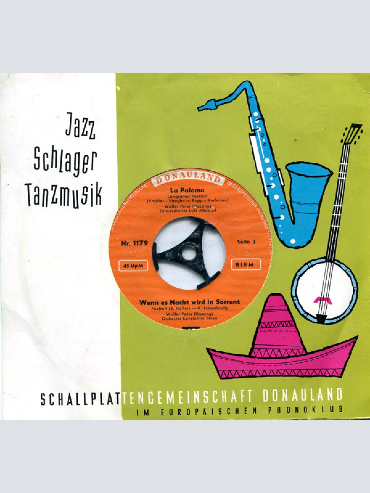 Vinyl / Lutz Landers / Walter Peter - Die Gitarre Und Das Meer / Meine Heimat Ist Täglich Woanders / La Paloma / Wenn Es Nacht Wird In Sorrent