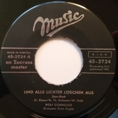 Vinyl / Rolf Cornelius - Und Alle Lichter Löschen Aus / Kein Land Ist So Gross