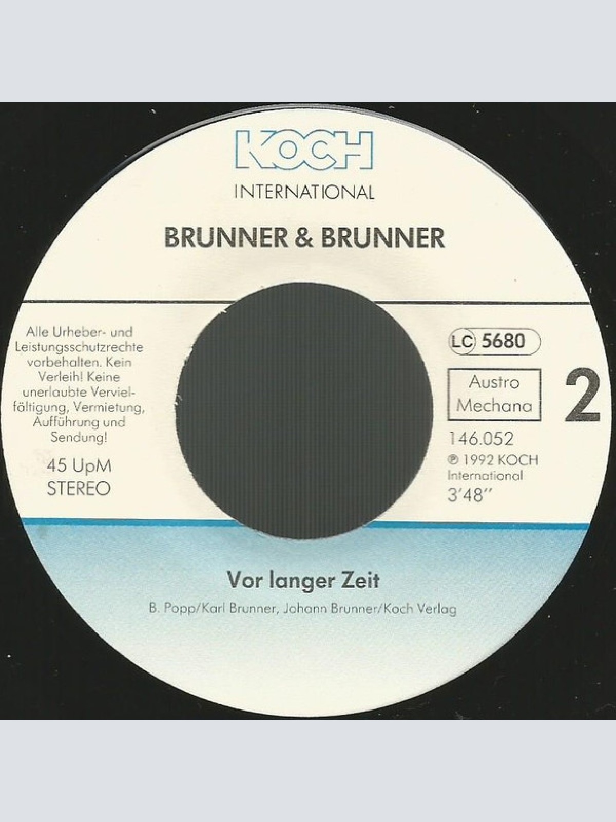 Vinyl / Brunner & Brunner - Eis Im Vulkan