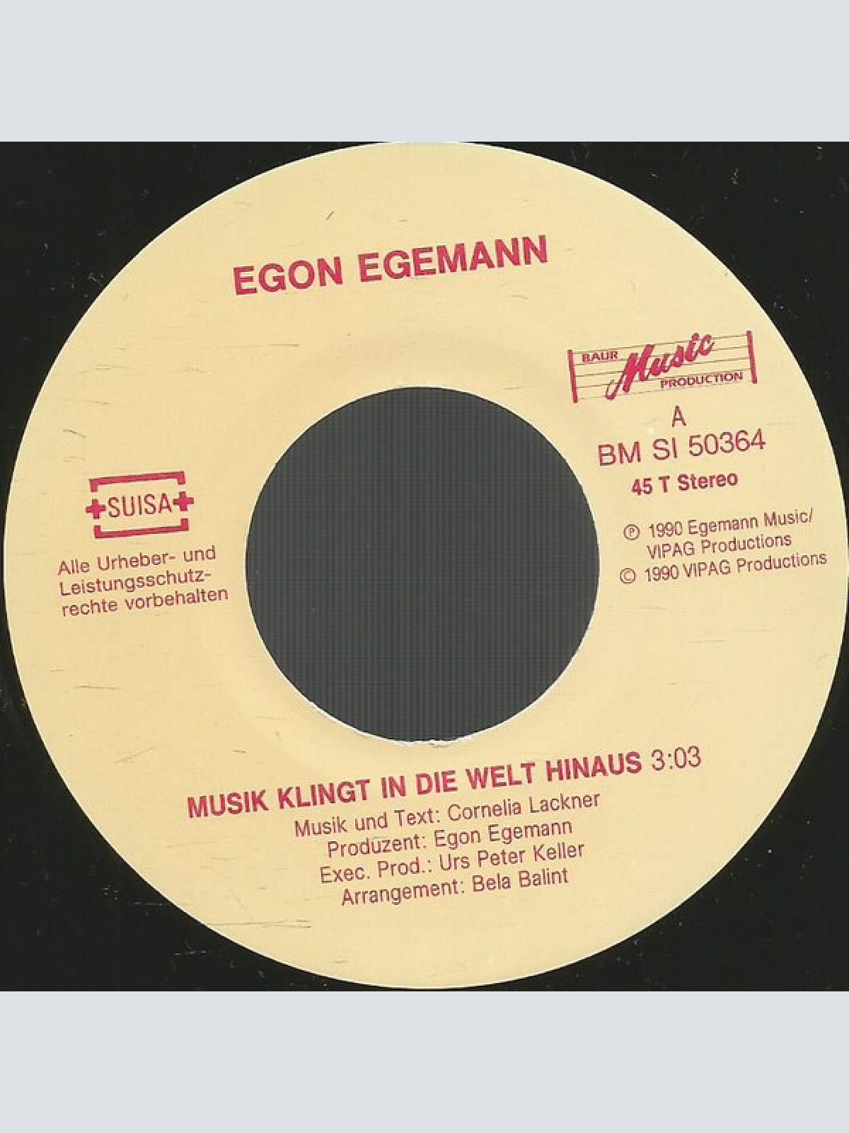 Vinyl / Egon Egemann - Musik Klingt In Die Welt Hinaus / A Song Goes Out Around The World
