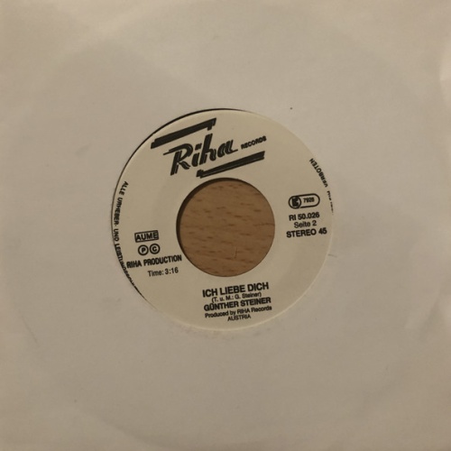 Vinyl / Günther Steiner (2) - Ich Liebe Dich / Piräeus
