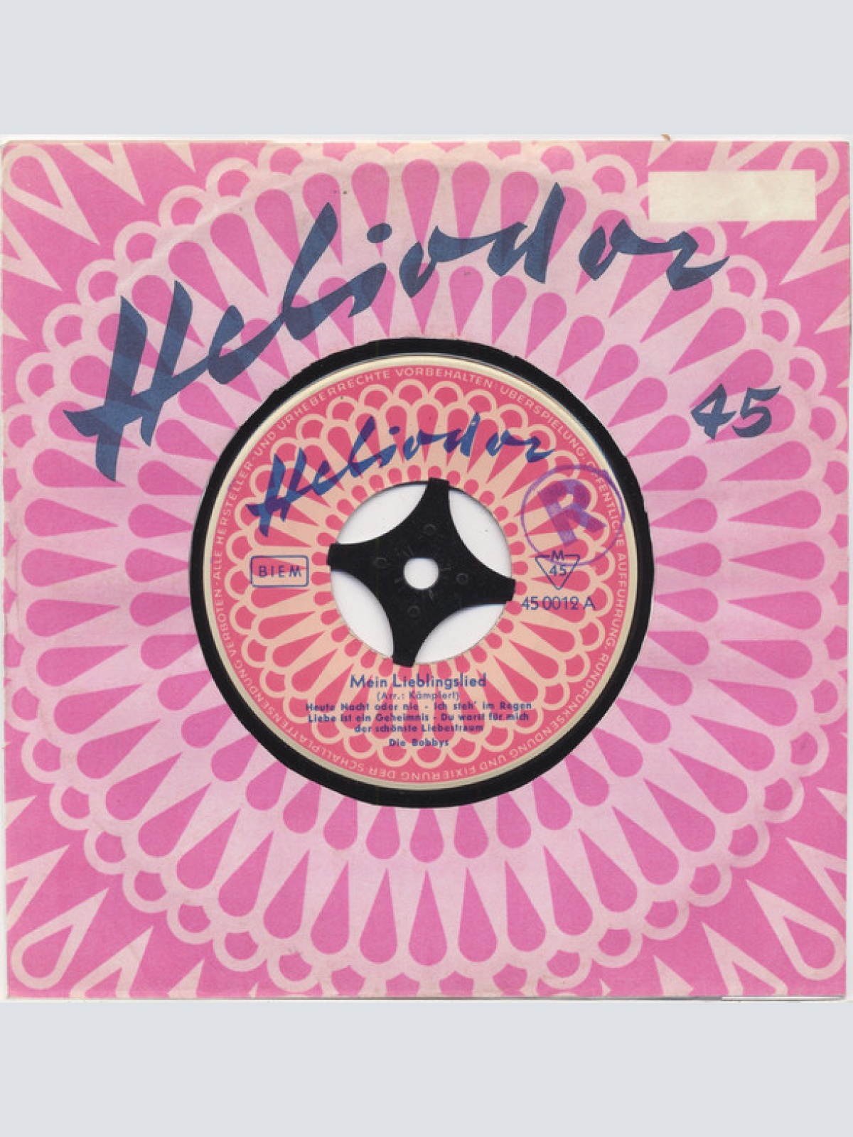 Vinyl / Die Bobbys - Mein Lieblingslied