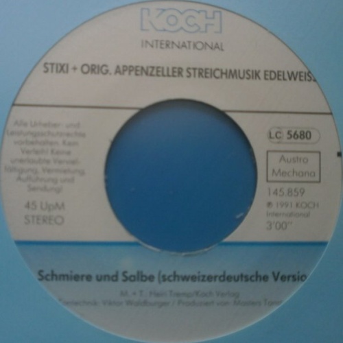 Vinyl / Stixi + Orig. Appenzeller Streichmusik Edelweiss* - Schmiere Und Salbe