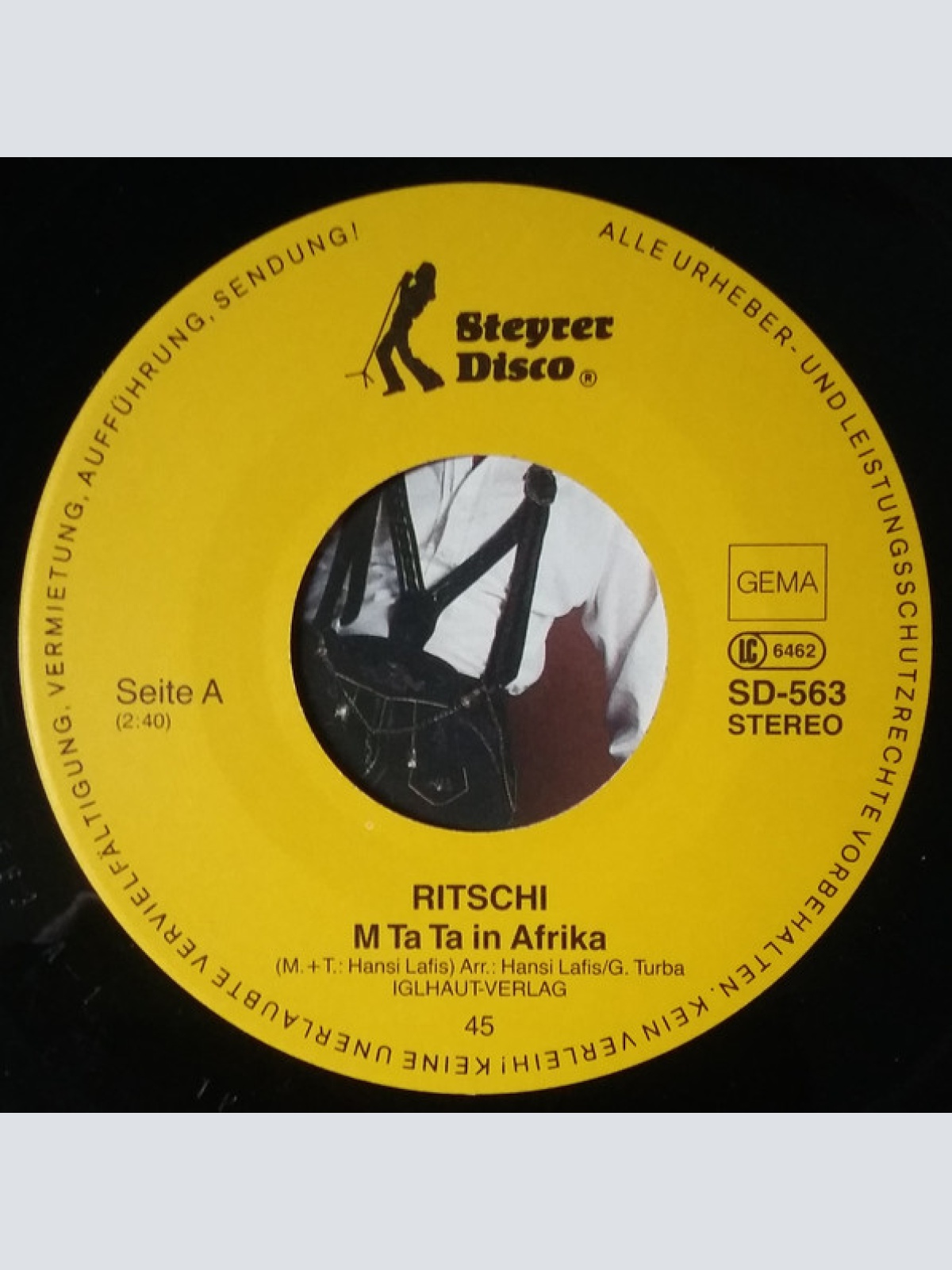 Vinyl / Ritschi (3) - M Ta Ta In Afrika / I Bin A Boarischa Näga