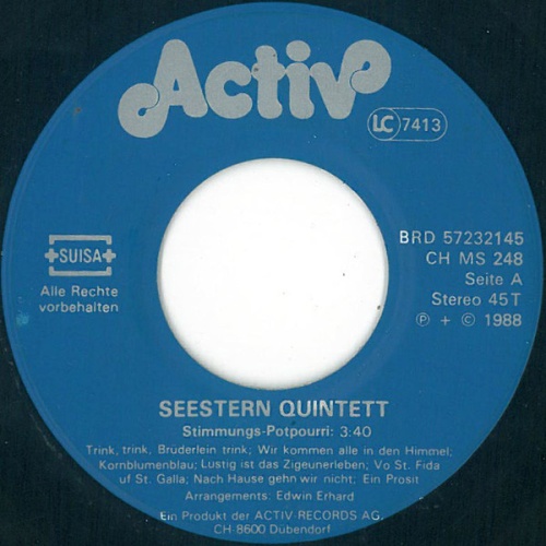 Vinyl / Seestern Quintett Mit Wurzelsepp - Stimmungs-Hits Am Laufenden Band