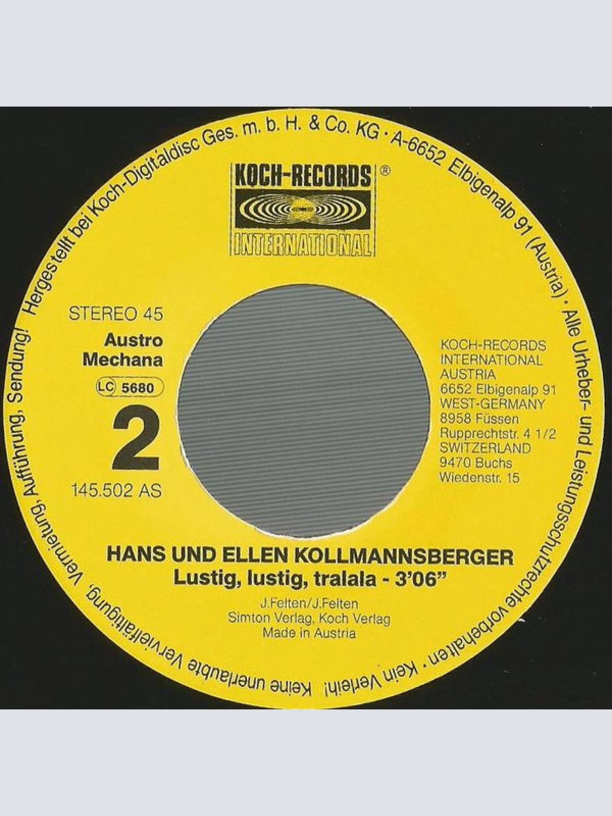 Vinyl / Hans Und Ellen Kollmannsberger - Die Liebe Zur Heimat