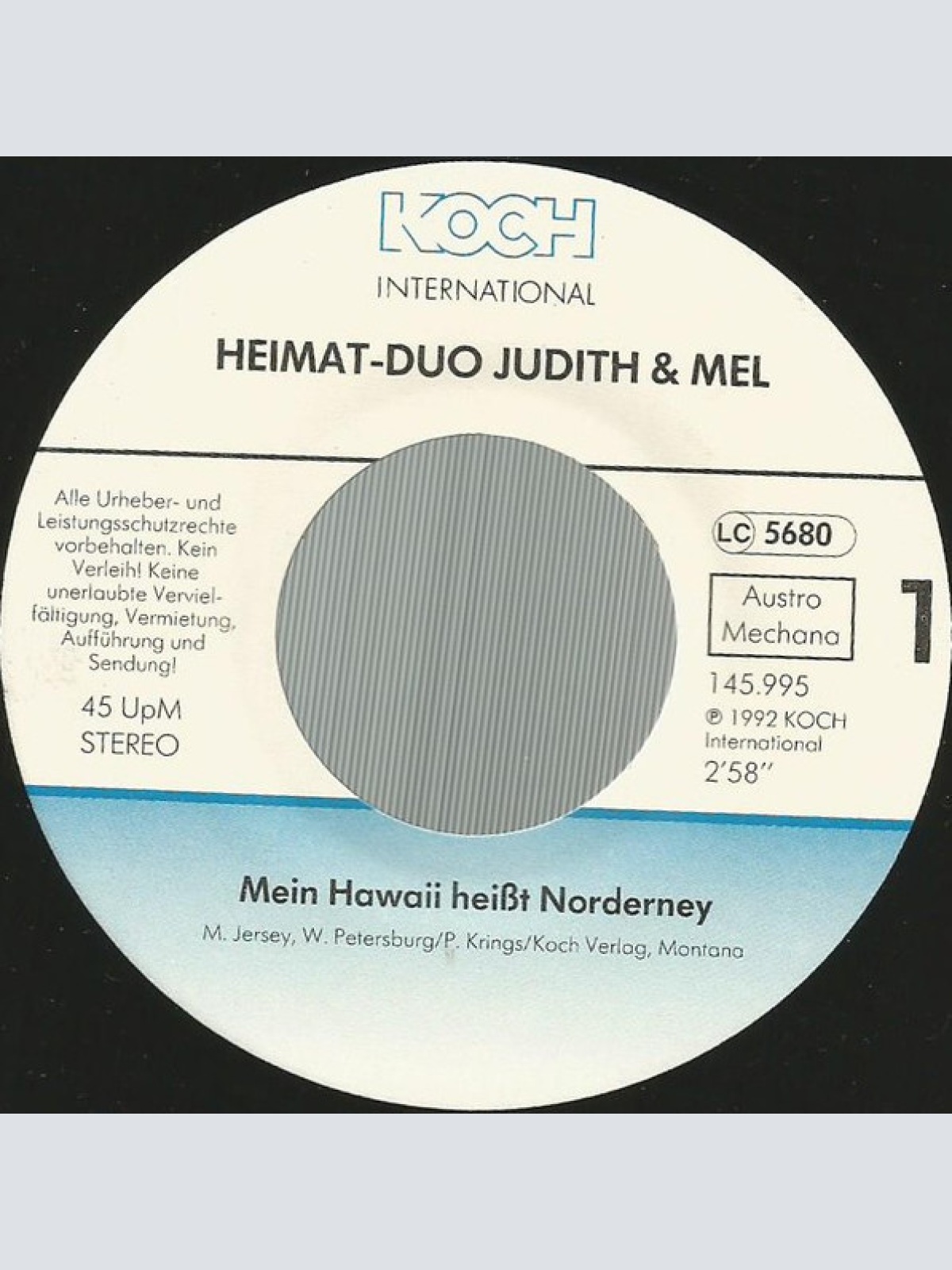 Vinyl / Heimat-Duo Judith & Mel* - Mein Hawaii Heißt Norderney