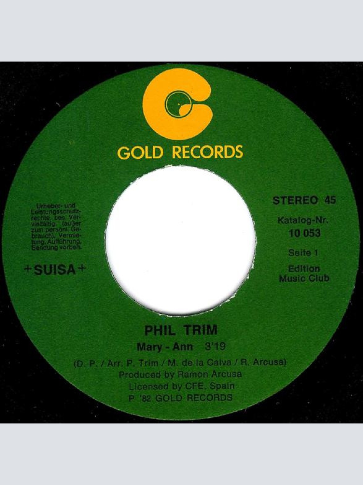 Vinyl / Phil Trim - Mary-Ann