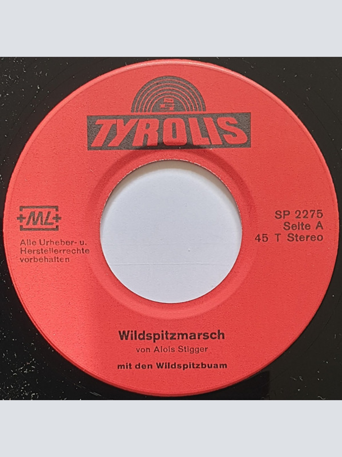 Vinyl / Wildspitzbuam - Wildspitzmarsch / Hochzeiger-Echo Mit Den Wildspitzbuam