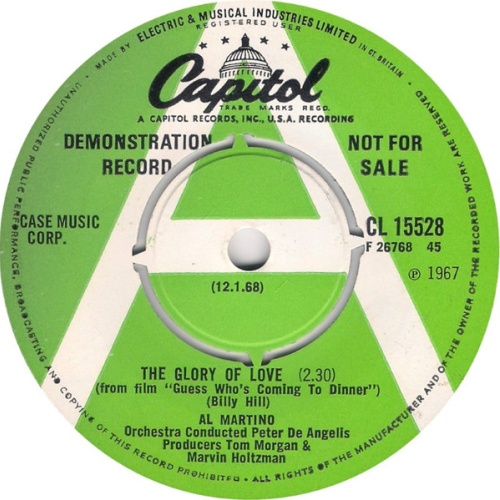 Vinyl / Al Martino - The Glory Of Love