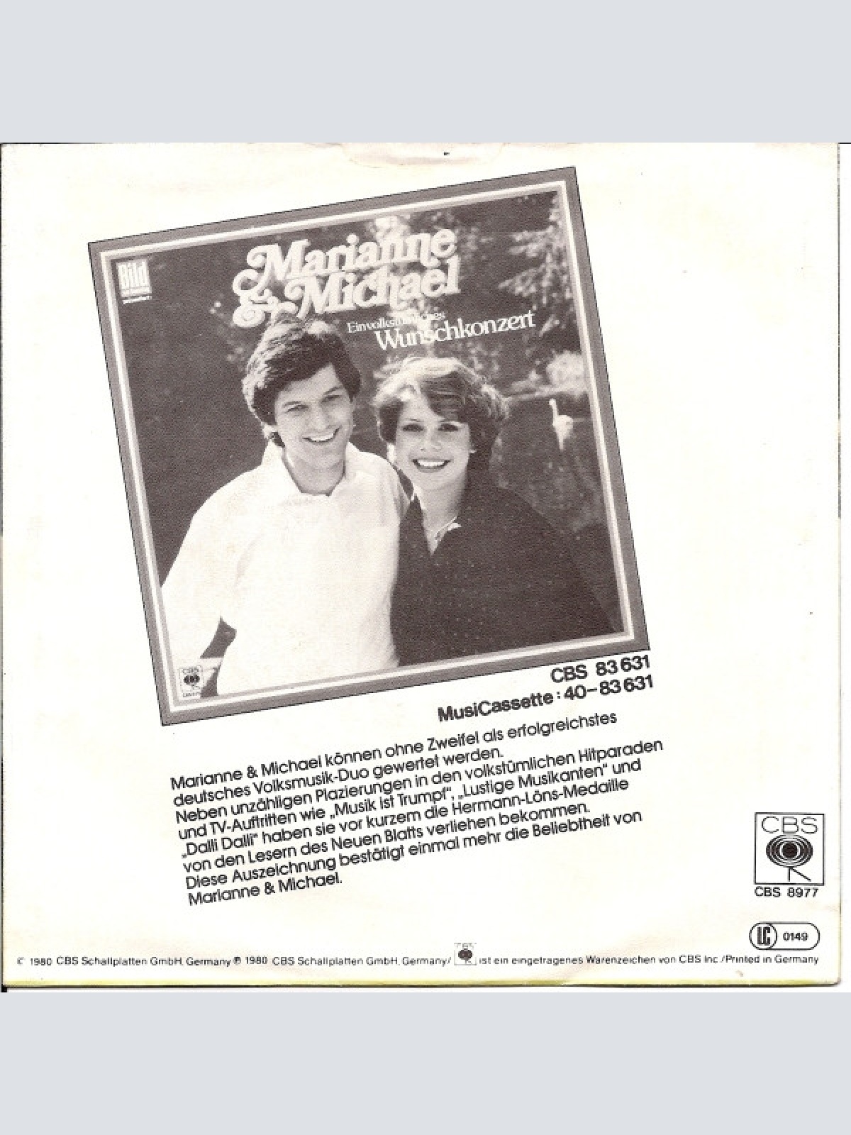 Vinyl / Marianne & Michael - Wir Haben Einen Neuen Wagen / Das Talerlied